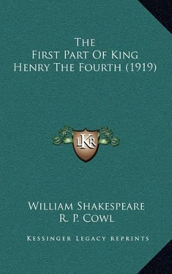 Book cover for The First Part of King Henry the Fourth (1919)