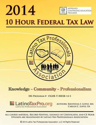 Book cover for 2014 10 Hour Federal Tax Law