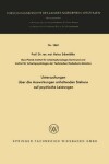 Book cover for Untersuchungen über die Auswirkungen anhaltenden Stehens auf psychische Leistungen