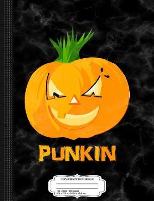 Book cover for Punkin Punk Rock Pumpkin Composition Notebook