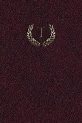 Book cover for Monogram "t" Grid Notebook