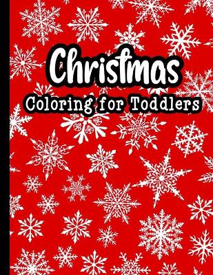 Book cover for Christmas coloring for toddlers