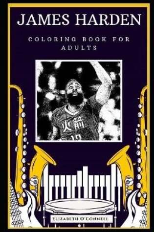 Cover of James Harden Coloring Book for Adults