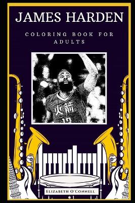 Book cover for James Harden Coloring Book for Adults