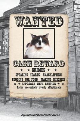 Book cover for Ragamuffin Cat Wanted Poster Journal