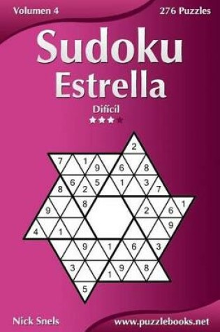 Cover of Sudoku Estrella - Difícil - Volumen 4 - 276 Puzzles