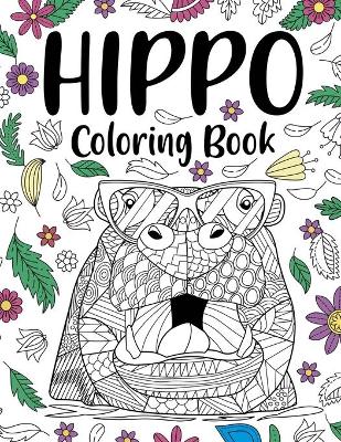 Book cover for Hippo Coloring Book