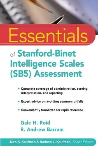 Cover of Essentials of Stanford-Binet Intelligence Scales (SB5) Assessment