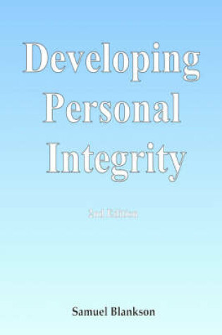 Cover of Developing Personal Integrity