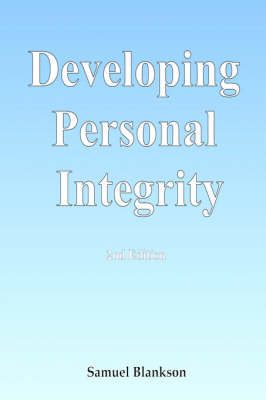 Book cover for Developing Personal Integrity