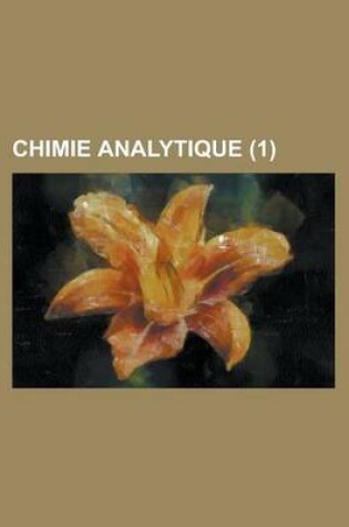 Cover of Chimie Analytique (1 )