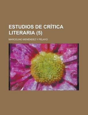 Book cover for Estudios de Critica Literaria (5)