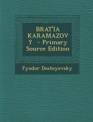 Book cover for Brat'ia Karamazovy