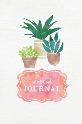 Book cover for Dotted Journal. Blank Notebook With Plants. Gift For Gardener