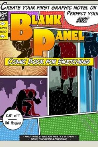 Cover of Blank Panel Comic Book for Sketching