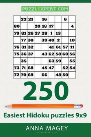 Cover of 250 Easiest Hidoku Puzzles 9x9