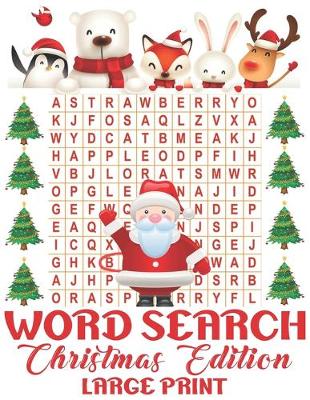 Book cover for Word Search Christmas Edition Large Print