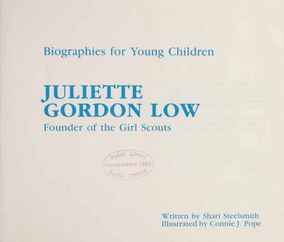 Cover of Juliette Gordon Low, Founder of the Girl Scouts