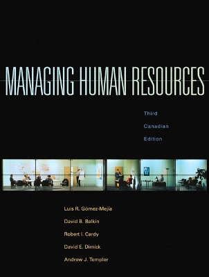 Book cover for Managing Human Resources, Third Canadian Edition