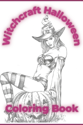 Book cover for Witchcraft Halloween Coloring Book