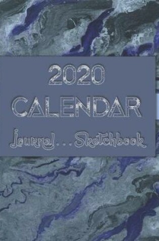 Cover of Artsy AbstractOneTwo . 2020 Calendar . Sketchbook . Lined Journal -- 8"x10" 100-pages