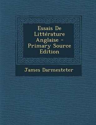 Book cover for Essais de Litterature Anglaise