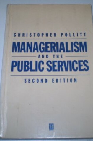 Cover of Managerialism and the Public Services