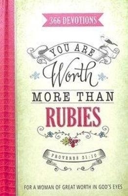 Book cover for You are Worth More Than Rubies