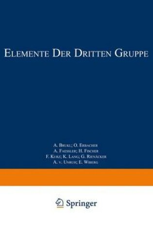 Cover of Elemente der Dritten Gruppe