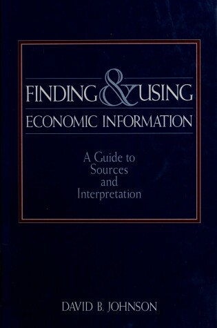 Cover of Finding and Using Economic Information