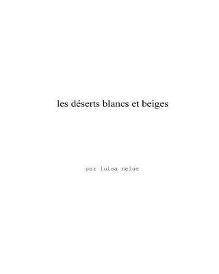 Book cover for les d serts blancs et beiges