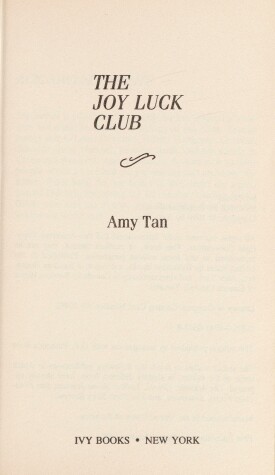 Book cover for Joy Luck Club-O.M.