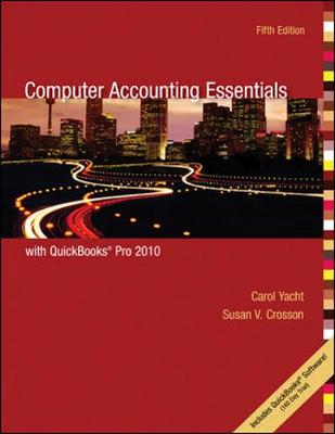 Book cover for Computer Accounting Essentials with QuickBooks Pro 2010