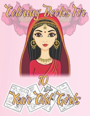 Book cover for coloring books for 10 year old girls