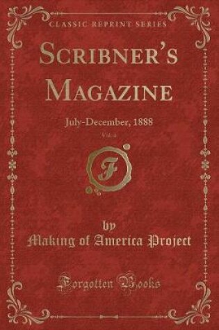 Cover of Scribner's Magazine, Vol. 4