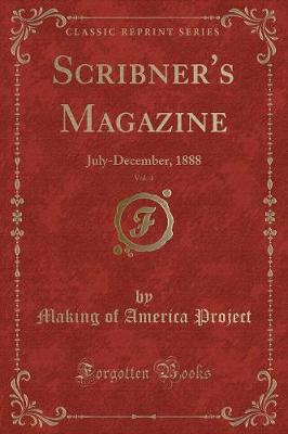 Book cover for Scribner's Magazine, Vol. 4