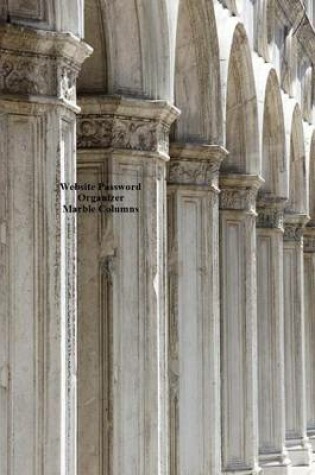 Cover of Website Password Organizer Marble Columns