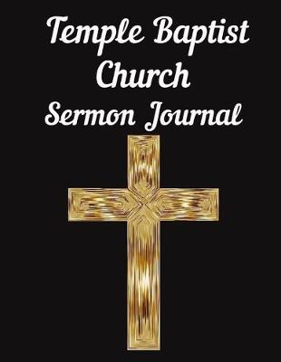 Book cover for Temple Baptist Church Sermon Journal