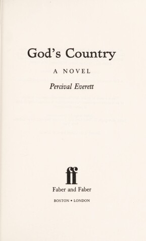 Book cover for Gods Country--A Novel