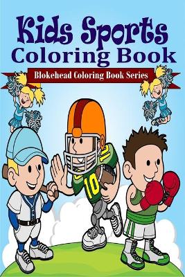 Book cover for Kids Sports Coloring Book