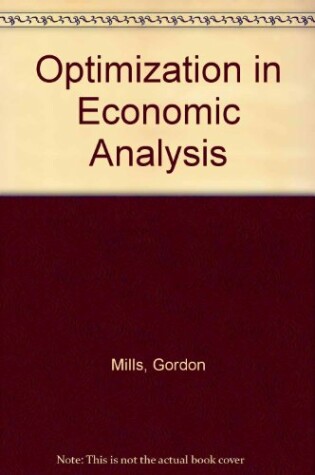 Cover of Optimization in Economic Analysis