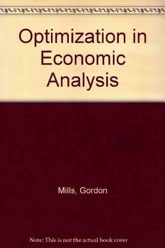 Book cover for Optimization in Economic Analysis