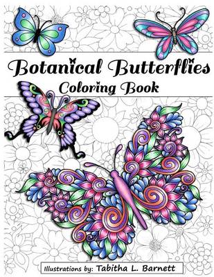 Book cover for Botanical Butterflies Coloring Book