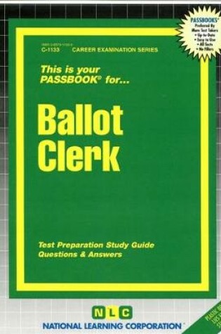 Cover of Ballot Clerk