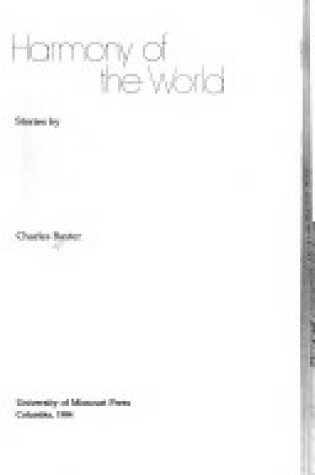 Cover of Harmony of the World