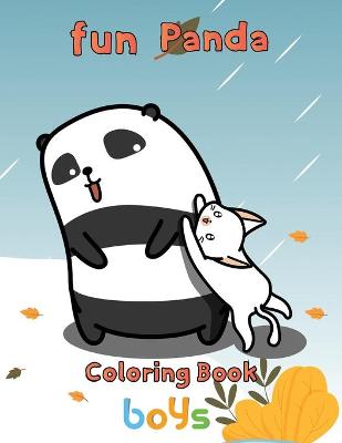 Book cover for Fun Panda Coloring Book boys