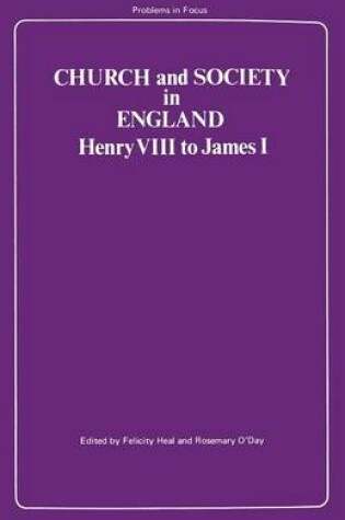 Cover of Church and Society in England