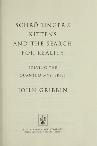 Cover of Schrodinger's Kittens and the Search for Reality