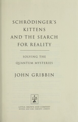 Book cover for Schrodinger's Kittens and the Search for Reality