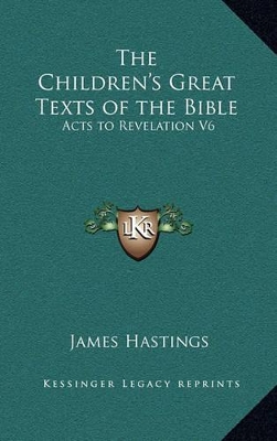 Book cover for The Children's Great Texts of the Bible